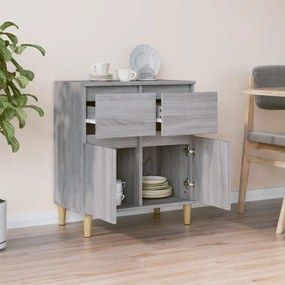 Credenza Grigio Sonoma 60x35x70 cm in Legno Multistrato