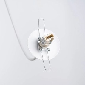 Lampada per bambini bianca con paralume in vetro Mab – Sollux