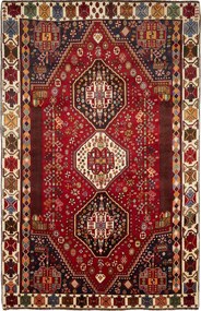 Shiraz Tappeto persiano 290 x 190 Rosso (Iran) Annodato A Mano