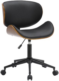 Sedia Ufficio Sammy: Eleganza E Comfort İn Ecopelle Nera / Schwarz