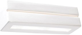 Applique da parete in Gesso VEGA LINE E27 Pitturabile da interno
