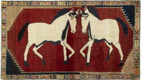 Gabbeh Tappeto persiano 180x100 Rosso (Iran) Annodato A Mano