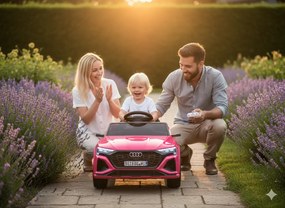 Macchina Elettrica per Bambini 12V Licenza Ufficiale Audi SQ8 E-Tron con Telecomando e Sedile Pelle Rosa...