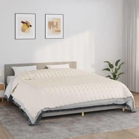 Coperta Ponderata Crema Chiaro 220x260 Cm 11 Kg Tessuto /