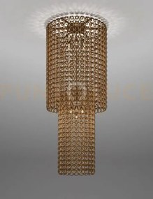 Giogali lampadadario a soffitto ca2 cristallo oro e bronzo opaco 10...