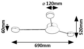 Rabalux 71275 - Applique a LED AMADEO LED/10W/230V 3000K