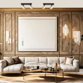 Faretto VOLF 2xGU10/10W/230V oro/nero