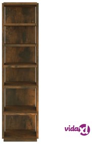 vidaXL Scarpiera Rovere Fumo 27,5x27x102 cm Legno Multistrato