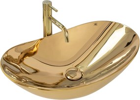 Lavabo da appoggio Rea Royal Gold
