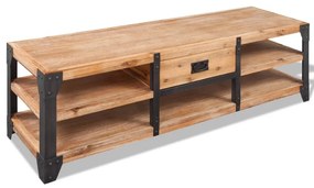 Supporto Tv İn Legno Massello Di Acacia 140x40x45 Cm /