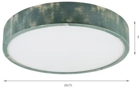 Brilagi - Plafoniera PINO 3xE27/15W/230V pino/verde Ø 47,5 cm