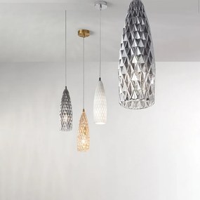 Lampadario In Metallo Contemporaneo Flut Oro 1 Luce E27