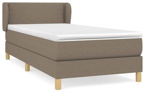 Giroletto a molle con materasso tortora 90x200 cm intessuto