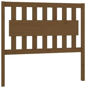 Testiera per letto miele 105,5x4x100 cm legno massello di pino