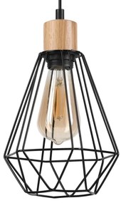 Brilagi - Lampadario a sospensione con filo WOODY BASKET 2xE27/60W/230V quercia