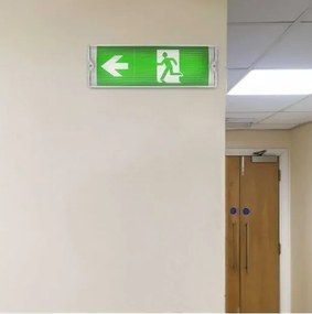 Luce di emergenza a LED EMERGENCY EXIT LED/3W/230V 6400K IP65