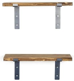 SET 2x Mensola da parete in abete