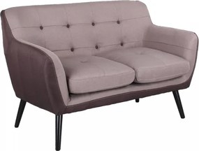 Divano 2 posti 130 cm - tessuto Tortora imbottito ELLEN