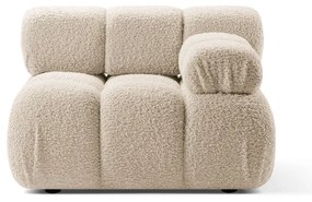 Modulo divano in bouclé beige (angolo destro) Bellis - Micadoni Home