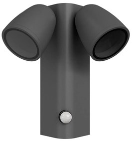 Applique da Esterno IP65 2xGU10 con Sensore movimento AXIS - Grigia