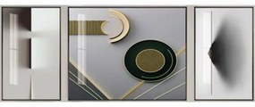 Quadro DKD Home Decor Abstract (3 pezzi) (240 x 3 x 80 cm)