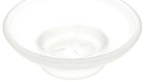 Porta saponetta solida di ricambio in vetro satinato