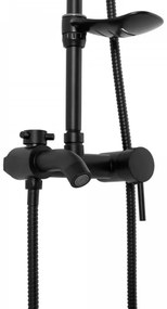 REA-P7005 - Set doccia LUIS nero opaco