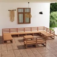 Set Divani da Giardino 13 pz in Legno Massello di Pino 3076227