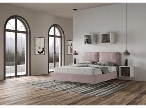 Letto contenitore da 160x200 in microfibra glicine Antea