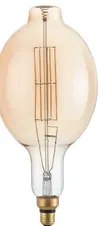 Lampadina led filamento ambra bt180 e27 8w 730lm 2500k 300° 180x347...