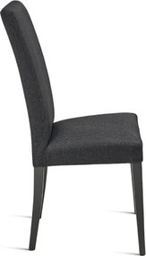 Sedia in tessuto Antracite con gambe in legno DENVER 2 sedie