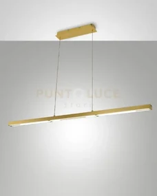Ling lampada a sospensione ottone satinato a led 3000k - 40w - 4800...