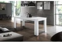 Tavolo Allungabile Jesi 140/190X75X90 Colore Bianco Lucido