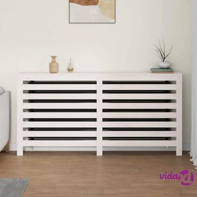 vidaXL Copertura Termosifone Bianca 169x19x84 cm Legno Massello Pino