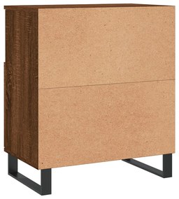 Credenza Rovere Marrone 60x35x70 cm in Legno Multistrato