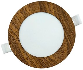 Lampada LED da incasso CIRCLE LED/6W/230V 4200K diametro 11,8 cm marrone