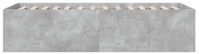Giroletto grigio cemento 90x200 cm in legno multistrato