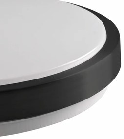 Plafoniera BENEDYKT 2xE27/20W/230V diametro 33 cm nero