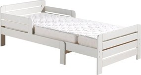 Letto per bambini in legno di pino bianco crescente con grata Jumper - Vipack