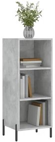 Credenza grigio cemento 34,5x32,5x90 cm in legno multistrato