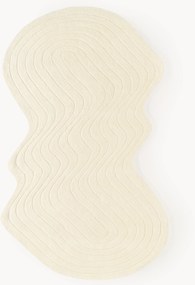 Tappeto in lana fatto a mano dalla forma organica Aliza