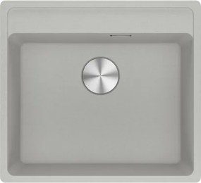 Lavello integrato 1 vasca in alluminio argento FRANKE Maris L 51 x L 56 cm