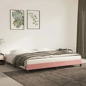 Giroletto rosa 200x200 cm in velluto