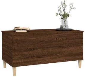 Tavolino salotto rovere marrone 90x44,5x45 cm legno multistrato