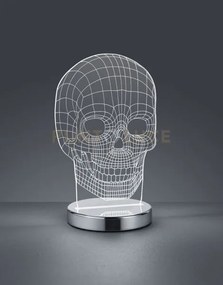 Skull lampada da tavolo led 7w 600lm, 3000+4000+6500k teschio con v...