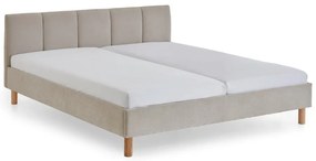 Letto matrimoniale imbottito beige rete non inclusa 180x200 cm Joker – Meise Möbel