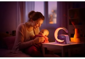 Immax 08986L-LED RGB Lampada dimmerabile con sveglia e Qi di ricarica 30W/230V oro