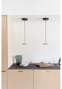 Lampada a sospensione LED verde chiaro con paralume in metallo ø 15 cm Asteria Nuance Micro - UMAGE