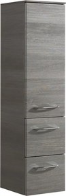 Colonna per mobile bagno Cassca PELIPAL 2 cassetti 1 anta P 33 x L 30 x H 121 cm grigio