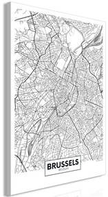 Quadro Map of Brussels (1 Part) Vertical